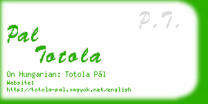 pal totola business card