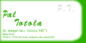 pal totola business card
